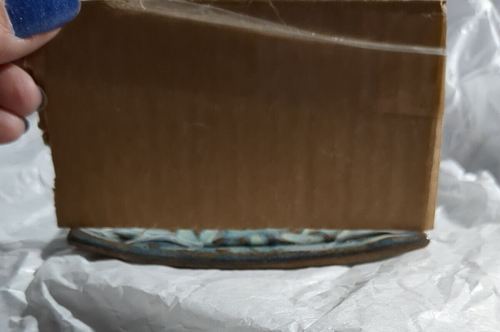 Pottery dragonfly Dish Tray Blue Brown  - Picture 8 of 10