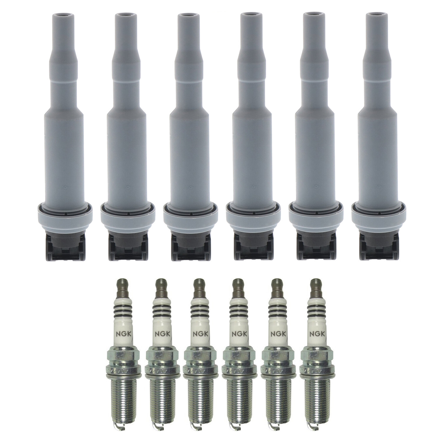 Bosch 6 Ignition Coil NGK 6 Iridium IX Spark Plug Kit For E90 E85 Z4 3.0 L6
