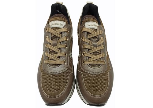 Scarpe per donna Nero Giardini I116941D sneakers platform casual pelle alla moda - Imagen 7 de 7