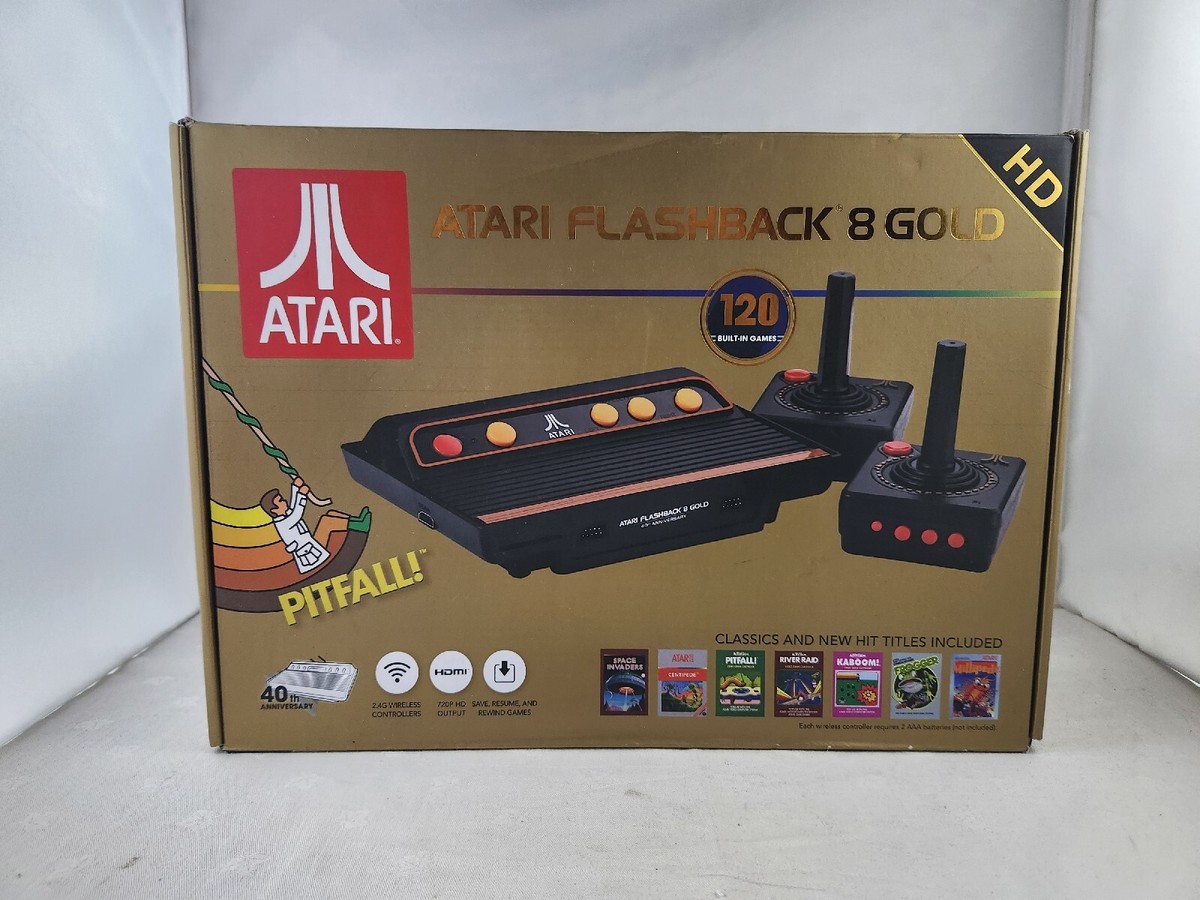 Atari Flashback 8 Gold Deluxe with 120 Games and Two