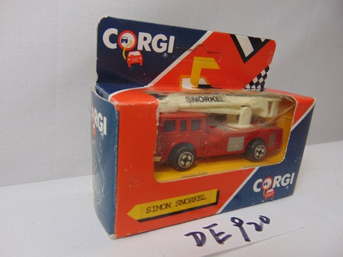 Vintage Corgi Toys Diecast Car NOS IOB 1990 Red Truck Simon Snorkel Rescue - Picture 3 of 4