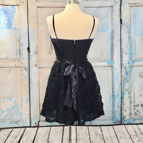 Trixxi Juniors NAVY BLUE with Silver Rhinestone Formal party Dress Size 9 NEW - Picture 5 of 9