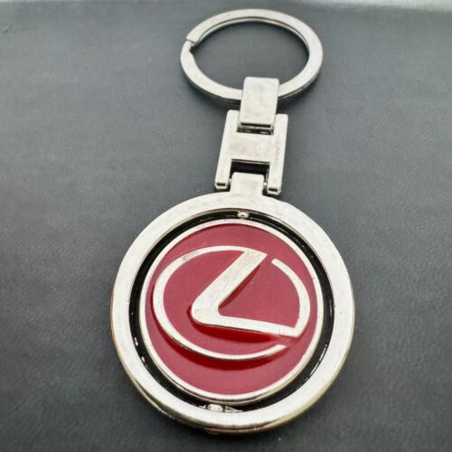 LEXUS Keychain - Logo Rotates on an Axis Unique Design RED - Picture 3 of 5