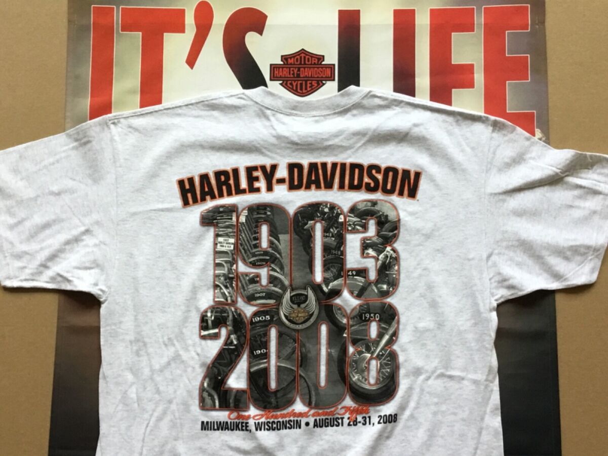【IONSEOUL】Harley Davidson Grand 105 Years T-Shirt 4JH530 Harley-Davidson 105Th Anniversary Shirt Nwot Men's XXL | eBay