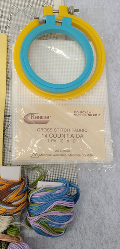 Vintage LoRan Thread Organizer 3-Ring Binder w/Cards & 220+ Threads Dritz Hoops - Picture 22 of 24