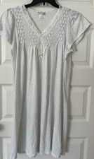Miss Elaine Nightgown Size Medium Pastel Floral Short Sleeve