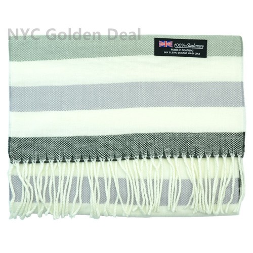 Herren Damen neu 100 % KASCHMIR warmer Warp Schal hergestellt in Schottland superweich - Bild 21 von 161