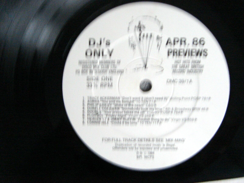 D6-V/A-APRIL 86-PREVIEWS-UK LP-1986-NM-DJ MEMBERS ONLY- FUNK/SOUL/DISCO -VARIOUS - Picture 3 of 4