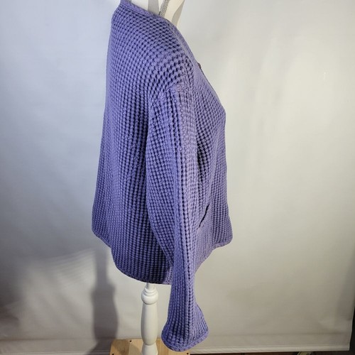 Damen The Territory Ahead Leinen/Baumwolle blau Waffelmuster Jacke Größe Large - Bild 5 von 10