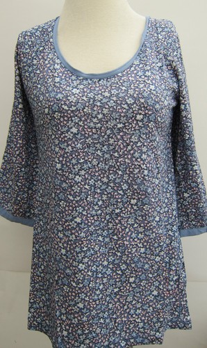 FAT FACE lässiges Jersey-Top mit Blumenmuster geraffte Schulter UK-Größe 6–18 neu ohne Etikett - Bild 17 von 17