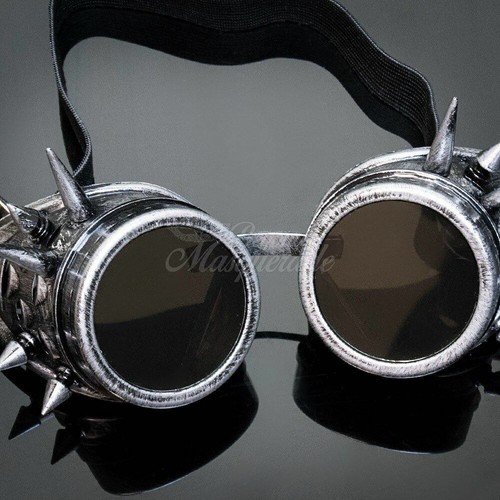 Steampunk Brille Augenmaske Silber G1009 - Bild 4 von 6