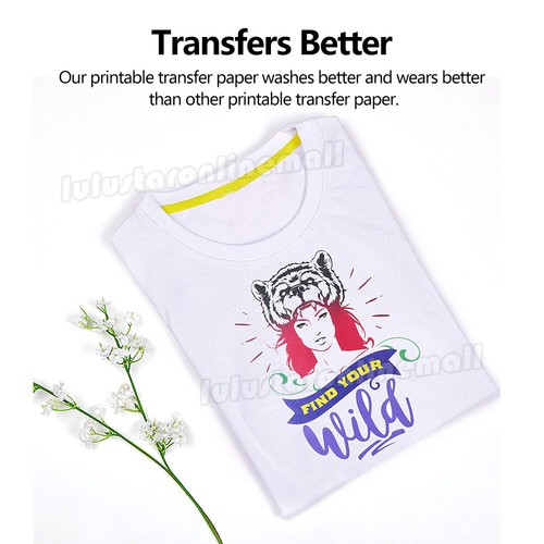 20pcs A4 T-shirt Heat Transfer Paper Inkjet Printer Print For Non-cotton T-shirt - Picture 3 of 9