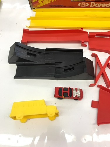 Vintage 1982 Ideal Slam Shifters Daredevil stunt jump set Rare toy boxed used - Picture 2 of 12