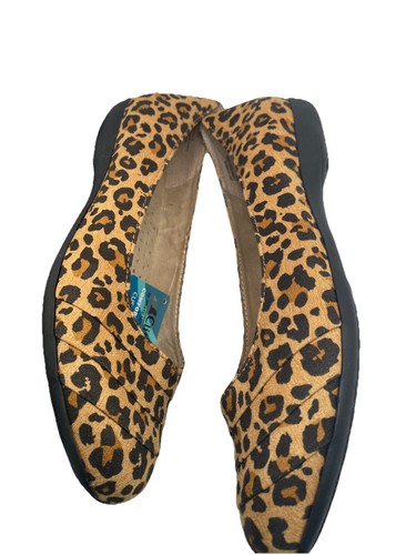 Cliffs By White Mountain Size 8 Cheetah Print Clara Comfort Foam Ballerina Flats - Picture 4 of 9