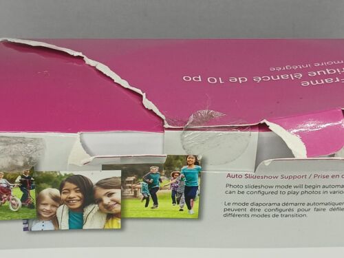 Aluratek Digital Photo Frame with 4GB Built-in Memory - 10 inch In Box W/ Manual - Picture 11 of 13