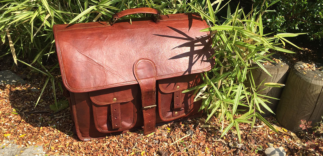 Nuovo da Uomo pelle Vintage Borsa Messenger a Tracolla Tutti Misura Laptop