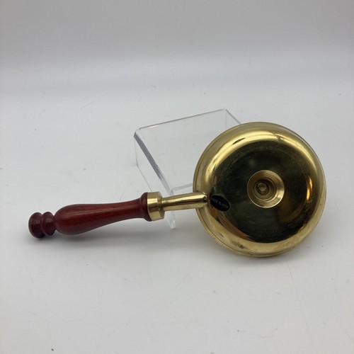 NUOVO Portacandele in ottone con manico in legno, Made in India - Foto 7 di 9
