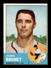 1963 Topps Baseball #538 George Brunet   Houston Colt .45s