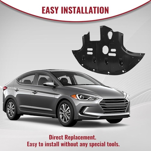 Front Engine Splash Shield for 2017-2020 Hyundai Elantra 2.0L Engine Protection - Picture 5 of 9