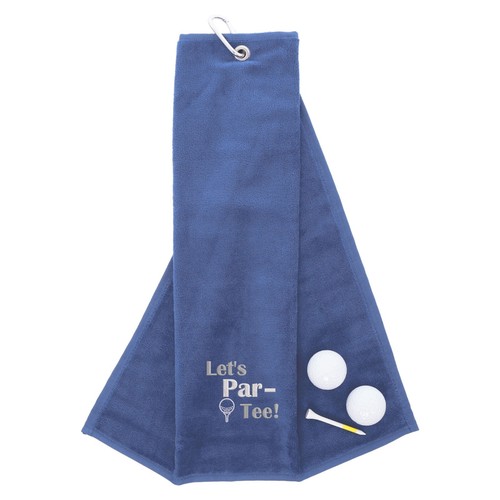 PERSONALISED GOLF TOWEL EMBROIDERED WITH FUNNY GOLF PHRASE CLIP ONTO YOUR BAG - Picture 19 of 27