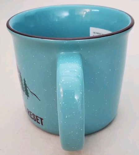 Disney Parks Mickey Mouse No Better Way To Reset Coffee Mug Ceramic 15 oz NEW - Picture 2 of 8