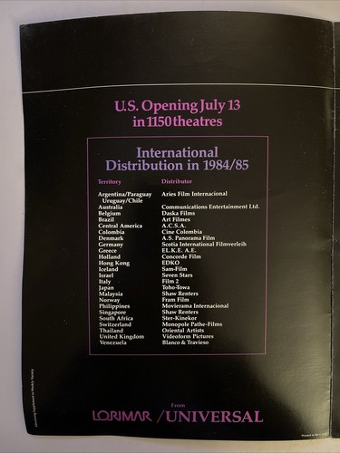 The Last Starfighter ‘84 & Star Trek IV: The Voyage Home ‘86 2 Promo Supplements - Picture 4 of 12