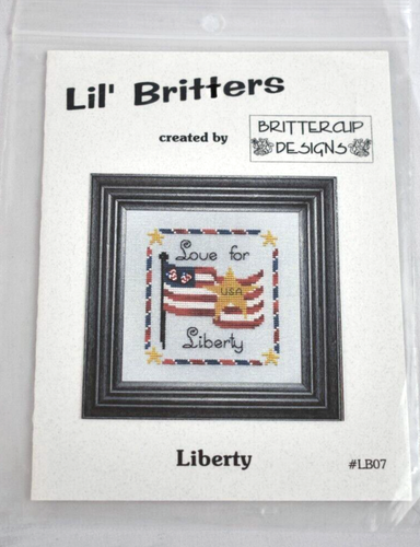 Brittercup Designs Lil' Britters LIBERTY Pattern #LB07 Patriotic USA Flag NEW - Picture 1 of 5
