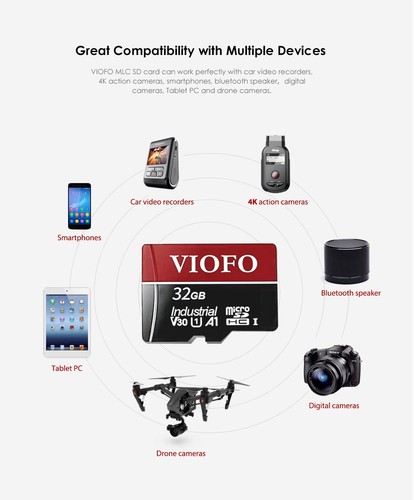 VIOFO 32GB Professional High Speed Class10/UHS-1 Micro Memory Card with Adapter - Picture 7 of 10