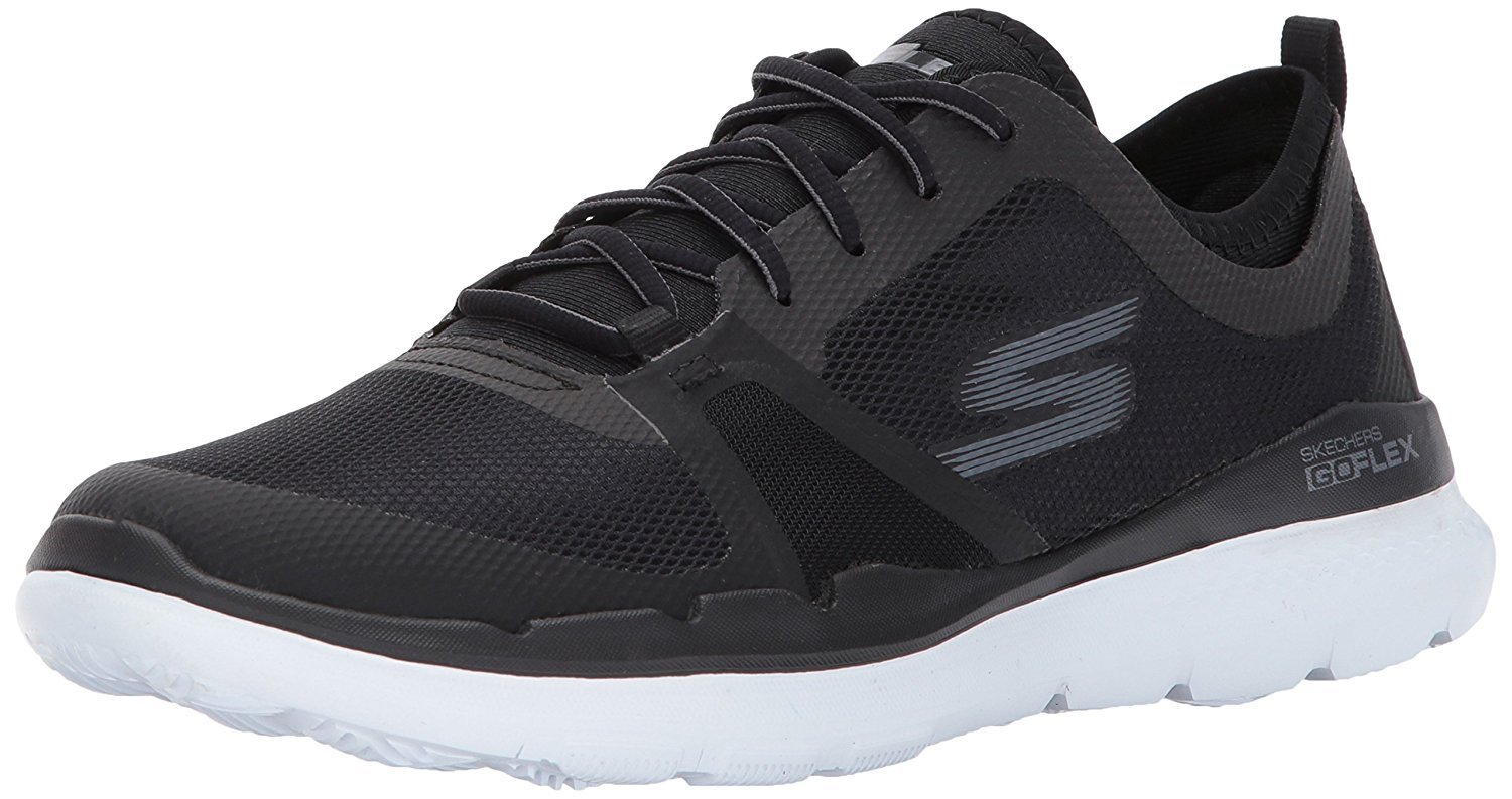 Skechers Performance Mens Go Flex Train Conquer Walking Shoe,Black/White,10.5 M Skechers Performance Mens Go Flex Train Conquer Walking Shoe,Black/White,10.5 M