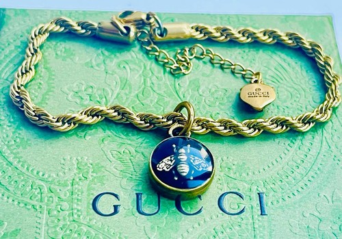 vtg Gucci Bracelet bees stamped - Picture 2 of 8