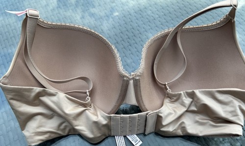 Victoria's Secret Push-up-BH perfekter Form gepolstert volle Abdeckung nude 36DD neu mit Etikett - Bild 3 von 5