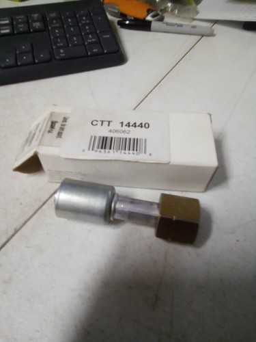 compressorworks 14440 Straight Female Metric O-Ring A/C Fitting - Picture 15 of 16