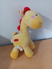 2013 Fisher Price Wind Up Musical Moving Giraffe Plush Stuffed Animal 12"