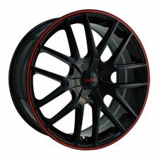 TOUREN TR60 3260 Rim 16X7 5X112/5X120 Offset 42 Black/Red Ring (Quantity of 1)