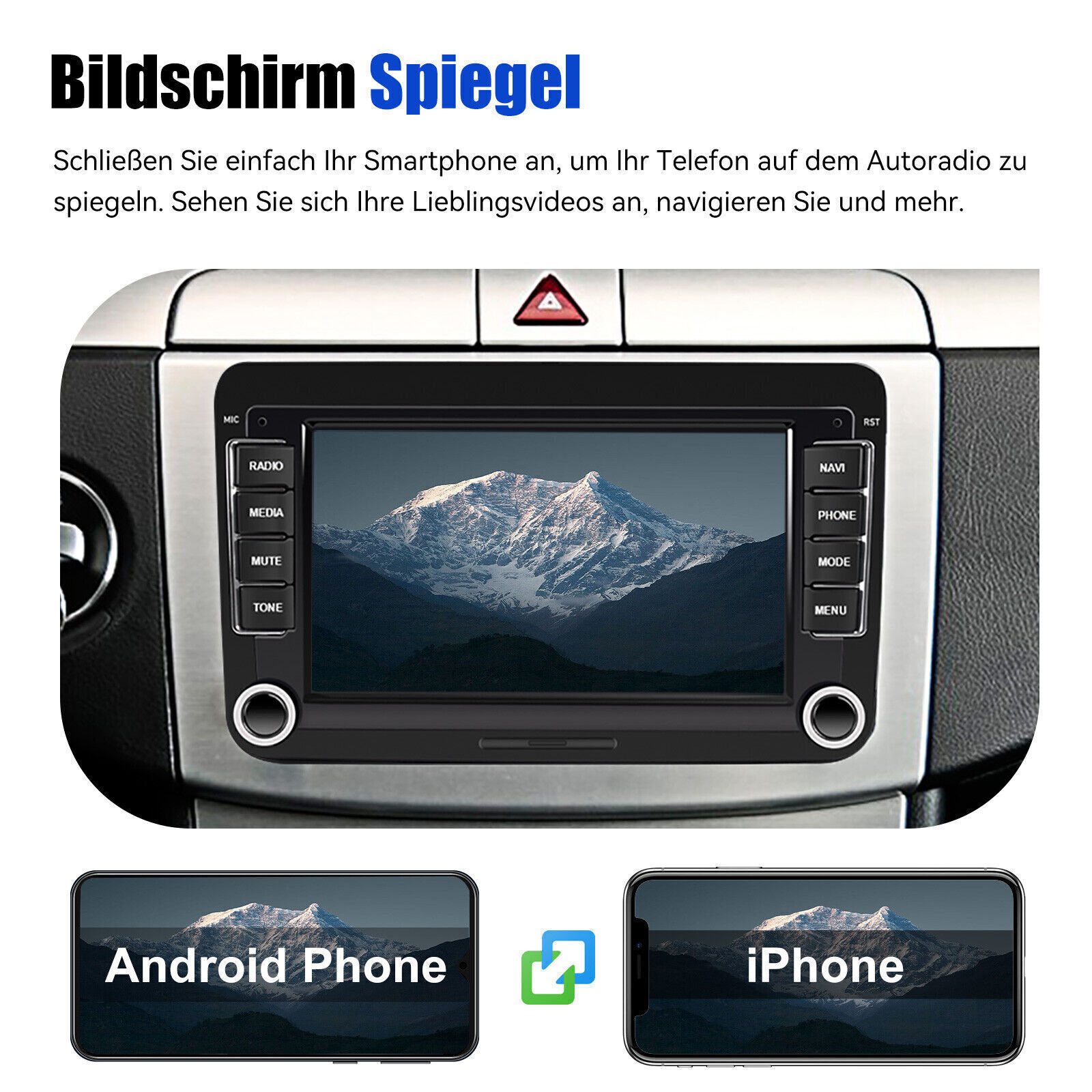 7" Autoradio Android 12 GPS NAVI RDS WIFI Für VW GOLF 5 6 Passat B6 Touran Polo - Zdjęcie 6 z 12