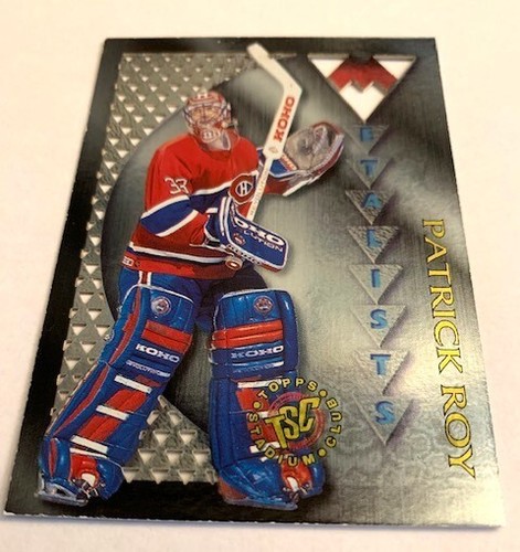Patrick Roy - Montreal Canadiens- 1995-96 Stadium Club Metalists Insert card #M3 - Picture 2 of 3
