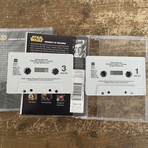 Star Wars Audiobook Cassette Book Bundle Vintage Hut Dark Jedi - Picture 9 of 24