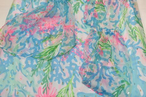 298 $ NEU Lilly Pulitzer LANI MAXIKLEID Coral Bay blau pink weiß WUNDERSCHÖN!  S - Bild 11 von 17