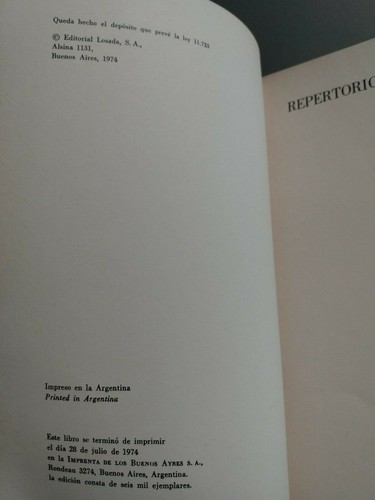 Pablo Neruda - Defectos Escogidos - Primera Edicion - Losada Buenos Aires 1974 - Picture 5 of 7