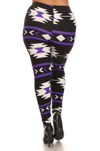 Womens Plus Size Graphic Print Pattern Buttery Soft Leggings - Picture 172 of 228
