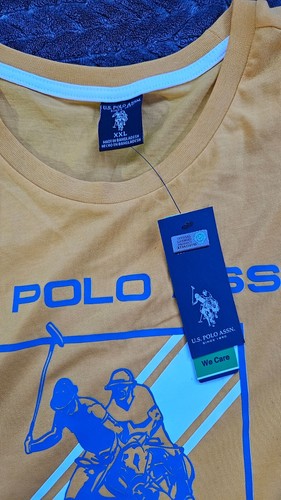 U.S. Polo Assn. Yellow Mens XXL Graphic T Shirt NWT - Picture 2 of 8