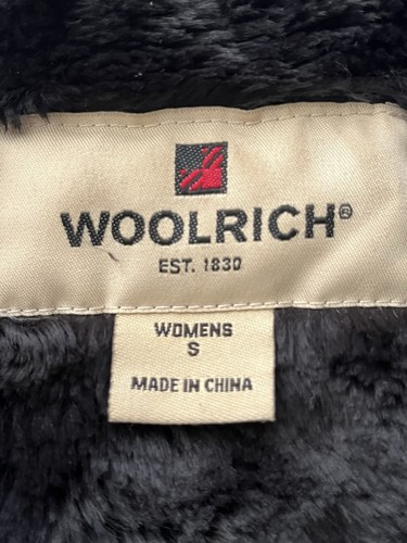 Woolrich Outdoor Weste Damen Small Wollmischung kariert schwarz weiß klassisch - Bild 9 von 12