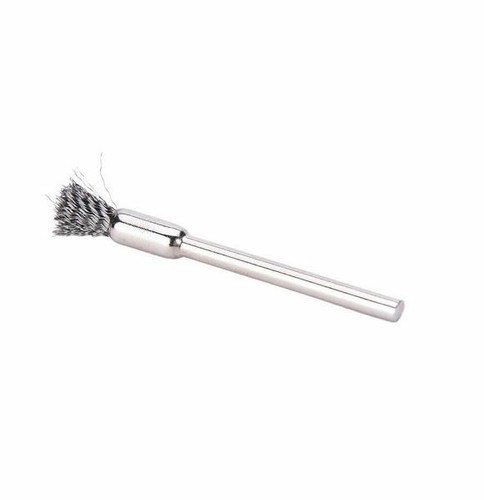 10x Stahl Pinselbürste Stiel Ø 3mm Drahtbürste Dremel Proxxon Stahlbürste Pinsel - Bild 4 von 7