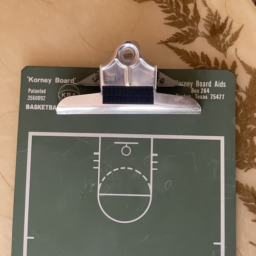 Vintage Korney Board Green Basketball Coaches Chalk Play Board.  Very Rare - Picture 2 of 6