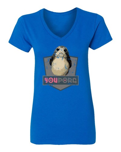 You Porg Shirt Last Jedi Galaxy lustiges Damen T-Shirt mit V-Ausschnitt - Bild 2 von 12
