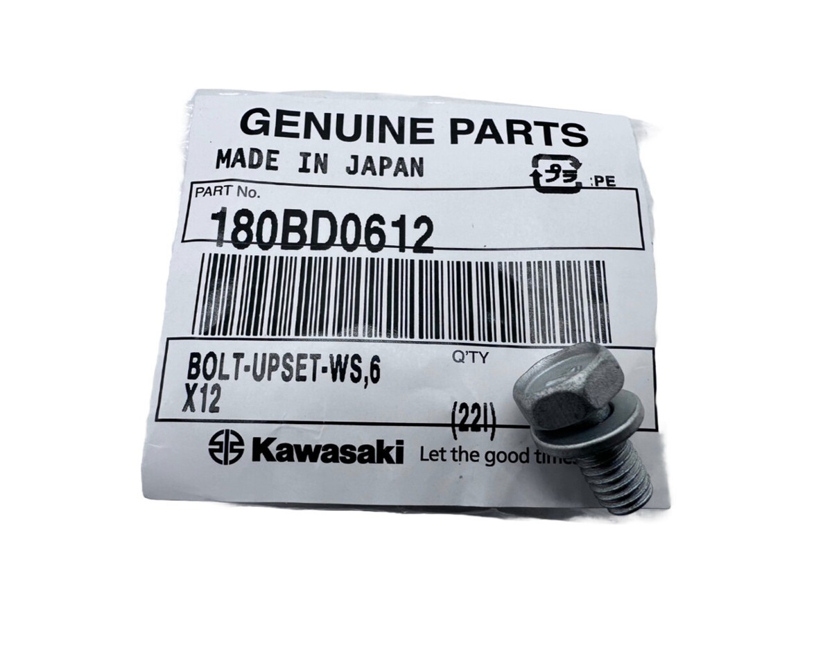 Kawasaki Bolt - Upset With Lock Washer 6x12mm 180BD0612 | eBay