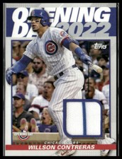 2022 Topps Opening Day #ODR-WCb Willson Contreras Opening Day Relics