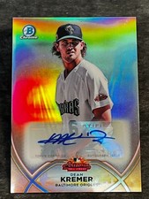 2020 Bowman Chrome Arizona League REFRACTOR PROSPECT ROOKIE AUTO Dean Kremer