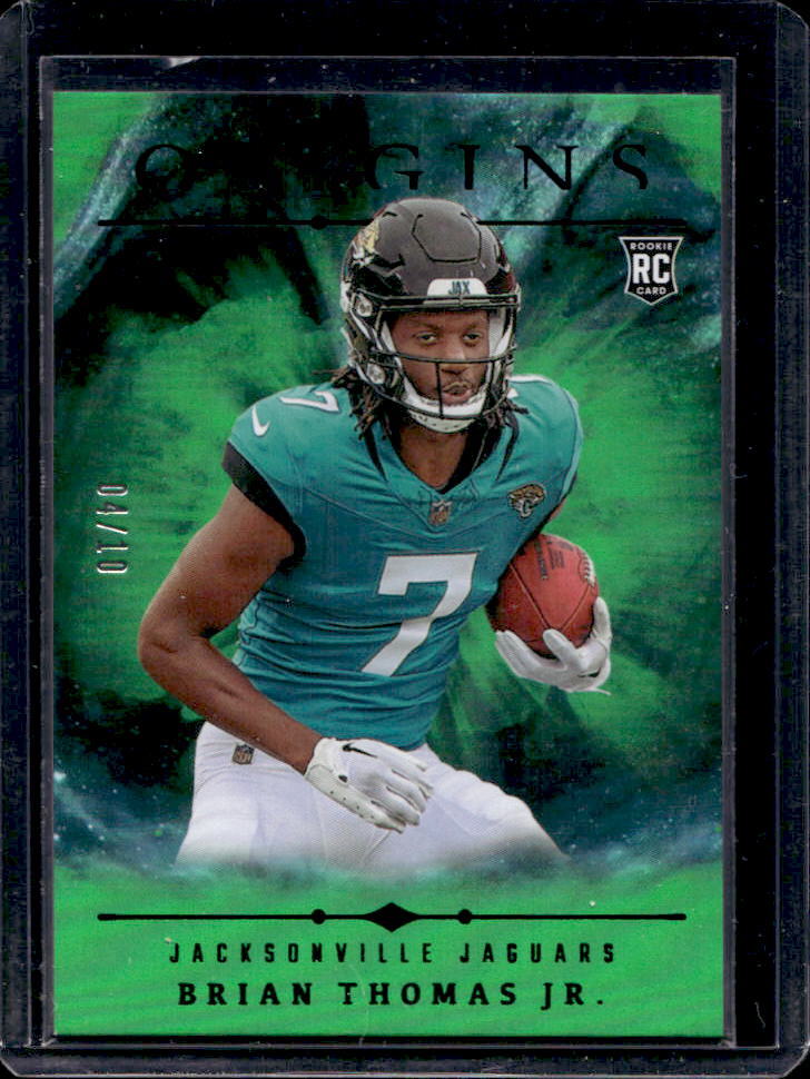 2024 Origins Brian Thomas Jr. Rookies Holo Green RC #4/10 #119