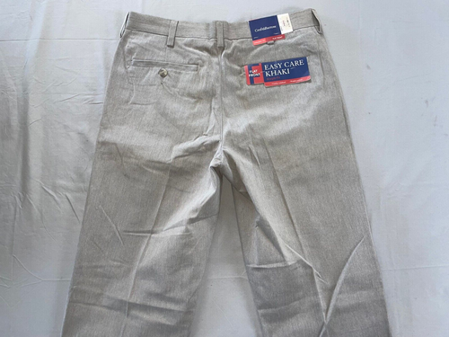 Croft&barrow Flat Front Straight Fit Easy Care Khaki Pants. Men's 32X34, NWT!! - Picture 5 of 6